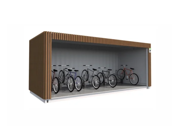 Abri vélo container 20 pieds
