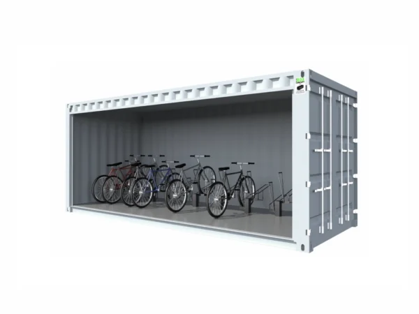 Abri vélo container 20 pieds