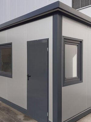 Container bureau avec WC 9m² isolé