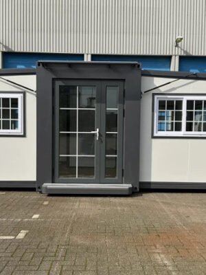 Vue extérieure du container Tiny House 25 m² déployé.