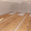 sol plancher Local d’entreposage 85 m² en container de 40 pieds